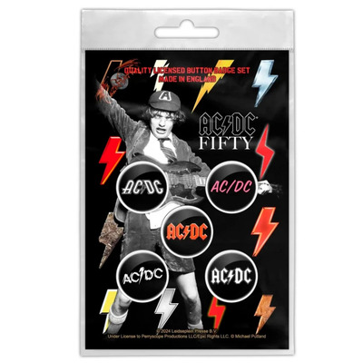 Подарунковий набір значків AC/DC - BOLT ARRAY (iol-001) Зображення