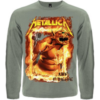 Футболка с длинным рукавом Metallica "Jump In The Fire" (олива) Изображение