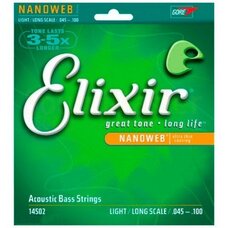 Струны для бас-гитары Elixir 4S NW L Изображение