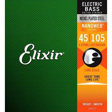 Струны для бас-гитары Elixir 4S NW LM XL Изображение