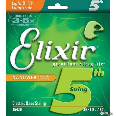 Струна для бас-гитары Elixir 5S NW 130 L S Изображение