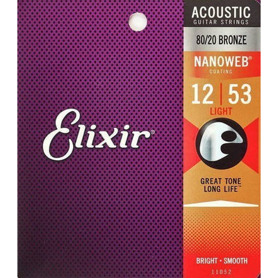 Струны для акустической гитары Elixir AC 8020 NW L (3 Pk) Изображение