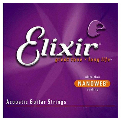 Струна для акустичної гітари Elixir AC NW 014 Зображення