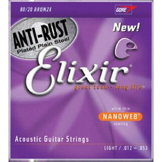 Струны для акустической гитары Elixir AC NW L Anti-Rust Изображение