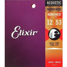 Струны для акустической гитары Elixir AC Ph NW L (3 Pk) Изображение