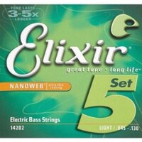 Струны для бас-гитары Elixir Bass SS NW 5 L 045 Изображение