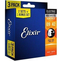 Струни для электрогитары Elixir EL NW SL (3 Pk) Изображение