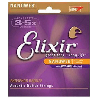 Струна для акустической гитары Elixir PB NW 023 Sgl Изображение