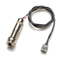 Разъем 1/4" Jack для электрогитары с креплением под ремень - EMG 152B (Endpin) Stereo Jack W/Strap Button Изображение