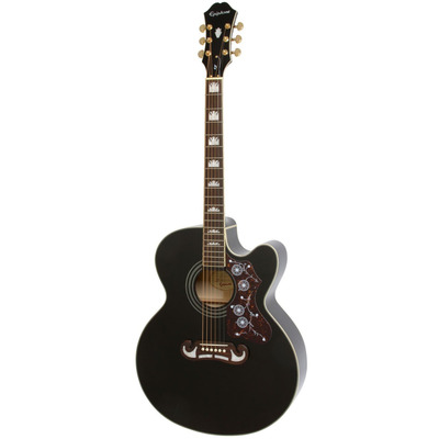 Електроакустична гітара Epiphone J-200EC Studio BK Зображення