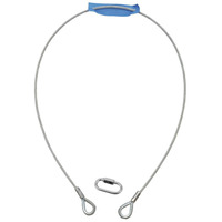 Кабель Eurolite Safety Bond A 4x1000mm up to 15kg silver (58010320) Изображение