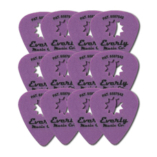 EVERLY STAR PICKS(набор 12 шт) 1,14mm - набор медиаторов (фиолетовый) Изображение