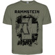 Оливкова футболка Rammstein "Sechs Herzen Die Brennen" Зображення