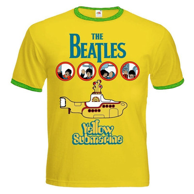 Футболка-рингер The Beatles "Yellow Submarine" Изображение