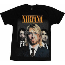 Футболка Nirvana (фото группы) Изображение