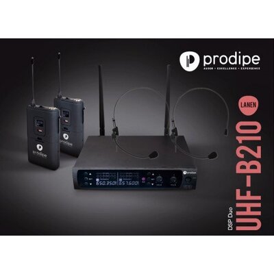 Радіосистема, вокальна Prodipe UHF B210 DSP Duo Headset (2 наголовних мікрофона) Зображення