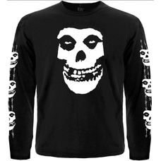 Футболка з довгим рукавом Misfits (skull logo) (з друком на рукавах) Зображення