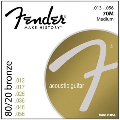 Струны для акустической гитары Fender 70M (073-0070-408) Изображение