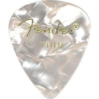 Набор медиаторов Fender 351 Premium Celluloid White Moto Thin (098-0351-705) Изображение