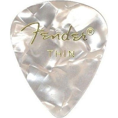 Набор медиаторов Fender 351 Premium Celluloid White Moto Thin (098-0351-705) Изображение