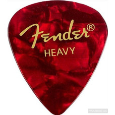 Набор медиаторов Fender 351 Premium Celluloid Red Moto Heavy (098-0351-909) Изображение