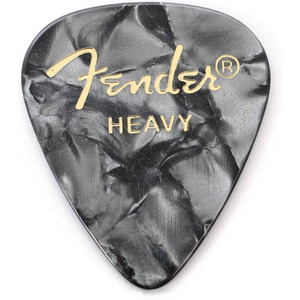 Набор медиаторов Fender 351 Premium Celluloid Black Moto Heavy (098-0351-943) Изображение