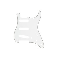 FENDER 11-HOLE MODERN-STYLE STRATOCASTER S/S/S PICKGUARDS PARCHMENT Пикгард Изображение