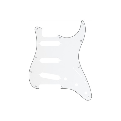 Пикгард FENDER 11-HOLE MODERN-STYLE STRATOCASTER S/S/S PICKGUARDS WHITE Изображение