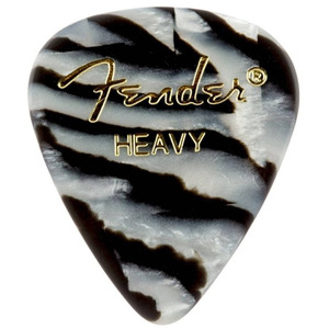 Медіатор Fender 351 Shape Premium Picks Zebra Heavy (1980351213) Зображення