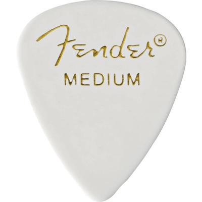 Медіатор Fender 351 White Pick Gross Medium Зображення