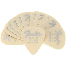 Медіатор Fender 351 Dura-Tone .71 12-Pack, Olympic White Зображення
