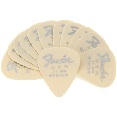 Медиатор Fender 351 Dura-Tone .71 12-Pack, Olympic White Изображение