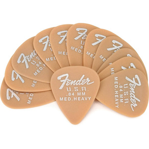 Медіатор Fender 351 Dura-Tone .84 12-Pack, Butterscotch Blonde Зображення
