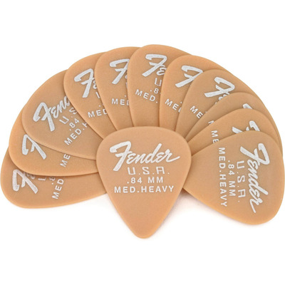 Медиатор Fender 351 Dura-Tone .84 12-Pack, Butterscotch Blonde Изображение