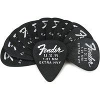 Медіатор Fender 351 Dura-Tone 1.21 12-Pack, Black (1987351950) Зображення