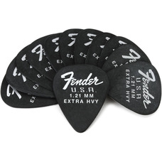 Медіатор Fender 351 Dura-Tone 1.21 12-Pack, Black (1987351950) Зображення