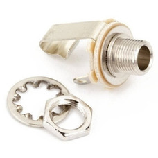 Гніздо для електрогітар Fender 1/4" 2-Conductor Guitar Output Jack With Mounting Hardware (21956049) Зображення