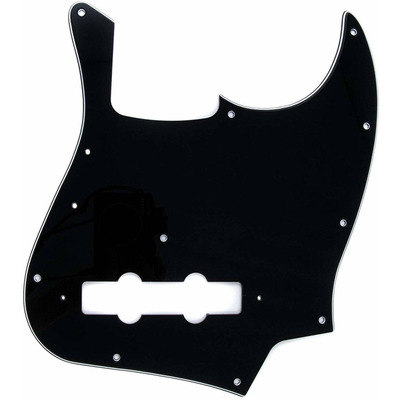 Пікгард для бас-гітари Fender Pure Vintage Pickguard Jazz Bass 70S 10-Hole Black (55252049) Зображення