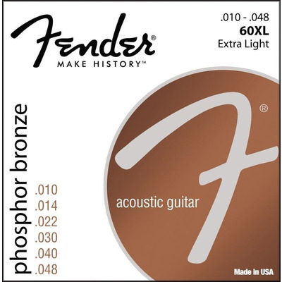 Струны для акустической гитары Fender 60XL Изображение
