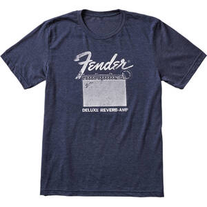 Футболка Fender T-Shirt Deluxe Reverb Blue M (9123013087) Зображення