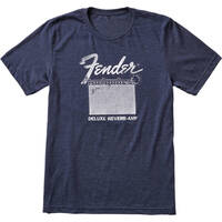 Футболка Fender T-Shirt Deluxe Reverb Blue L (9123013088) Зображення