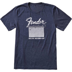 Футболка Fender T-Shirt Deluxe Reverb Blue L (9123013088) Зображення