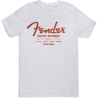 Футболка Fender T-Shirt Electric Instruments Men'S White Xl (9129005606) Изображение