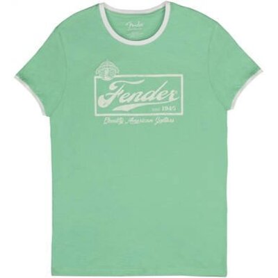 Футболка Fender T-Shirt Beer Label Men'S Seafoam Green/White L (9193010548) Изображение