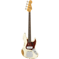 Бас-гітара Fender Custom Shop 1961 Jazz Bass Heavy Relic Olympic White (9235000858) Зображення