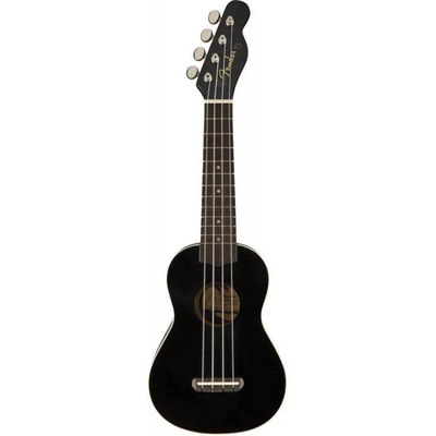 Укулеле Fender Ukulele Venice Soprano Black Wn Изображение