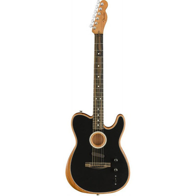 Полуакустическая электрогитара Fender American Acoustasonic Telecaster Black (972013206) Изображение