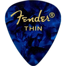 Медіатор Fender 351 Premium Celluloid Blue Moto Thin (980351702) Зображення