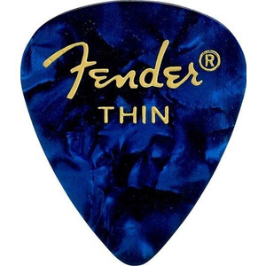 Медіатор Fender 351 Premium Celluloid Blue Moto Thin (980351702) Зображення