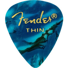 Набор медиаторов Fender 351 Premium Celluloid Ocean Turquoise (980351808) Изображение